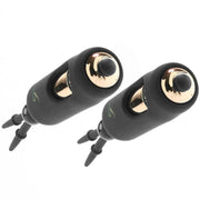 X-Gen Frederick's Of Hollywood's Vibrating Nipple Stimulators Black Rechargeable