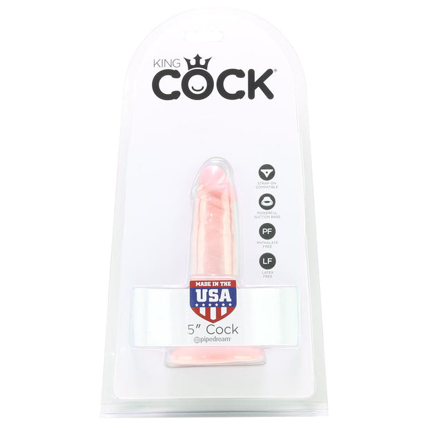 King Cock 5" Dildo in Flesh