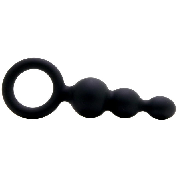Satisfyer Plugs Silicone 3 Piece Set in Black Anal Toy Bead