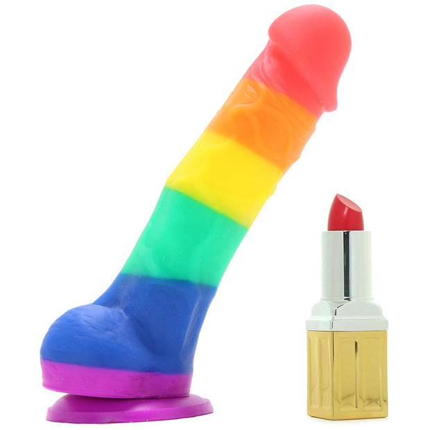 Colours Pride Edition 5 Inch Silicone Dildo in Rainbow