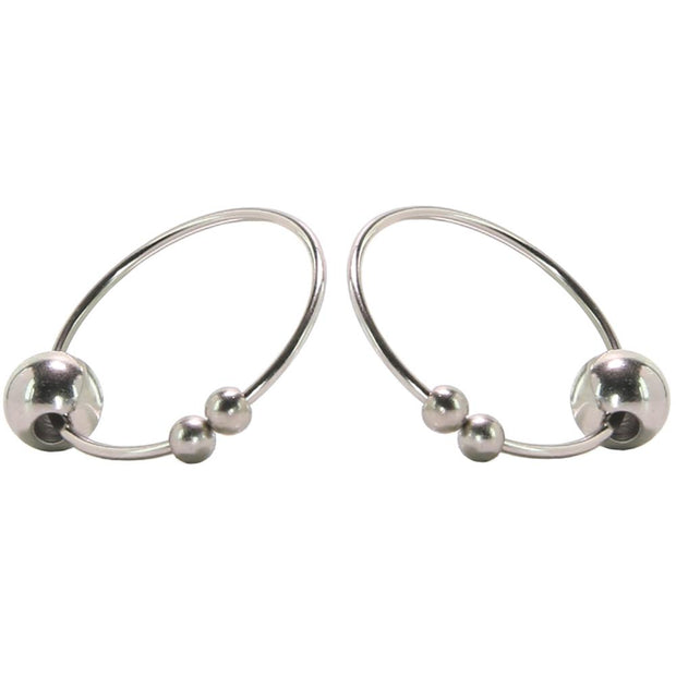 nipple play Non-Piercing Nipple Rings in Silver