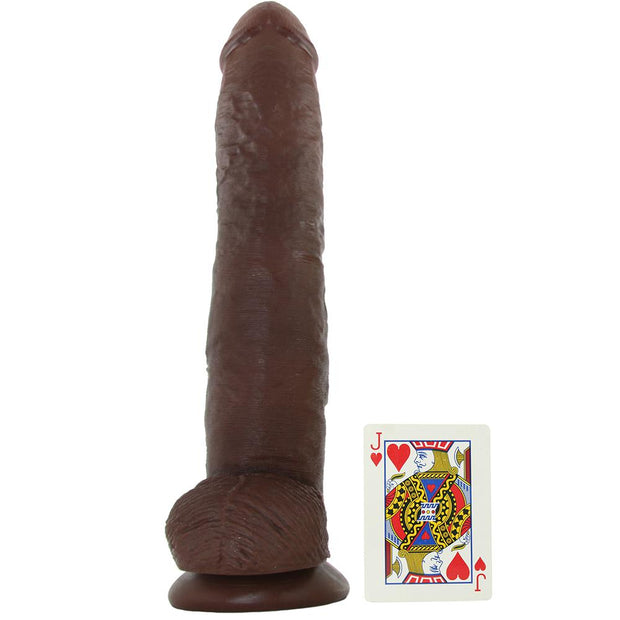 King Cock 14" Cock with Balls in Chocolate