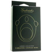 X-Gen Frederick's Of Hollywood's Vibrating Couple's Ring Black Gold Textured Rechargeable Package Front Box