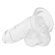 King Cock 5" Clear Cock with Balls