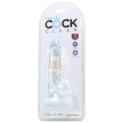 King Cock 5" Clear Cock with Balls