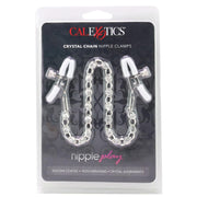 nipple play Crystal Chain Nipple Clamps in White