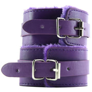 Ouch! Plush Wrist Cuffs in Purple