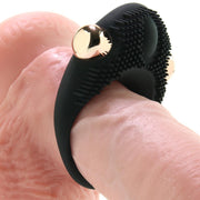 X-Gen Frederick's Of Hollywood's Vibrating Couple's Ring Black Gold Textured Rechargeable