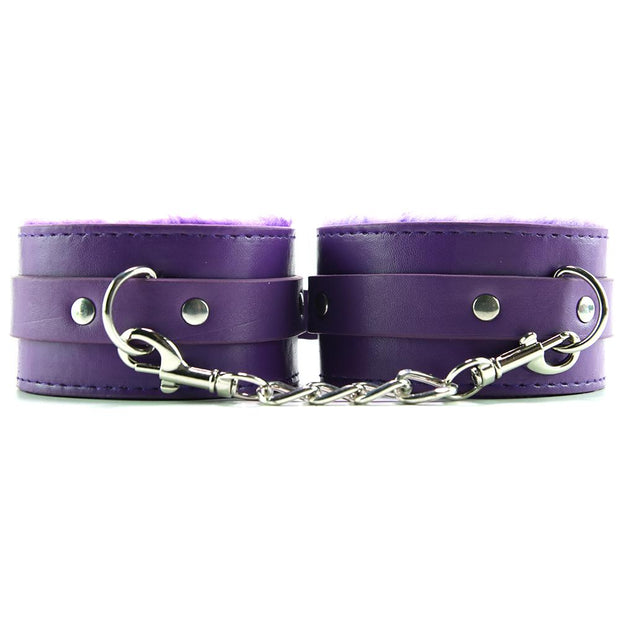 Ouch! Plush Wrist Cuffs in Purple