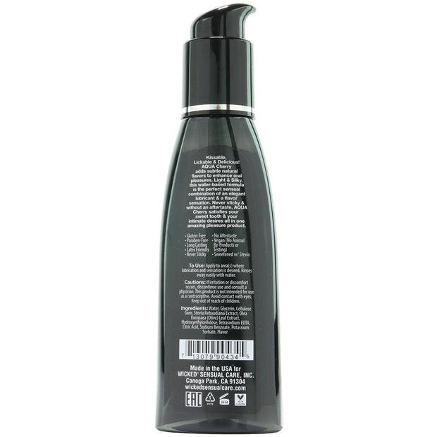 Aqua Flavored Lube 4oz/120ml in Cherry