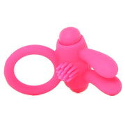 Neon Rabbit Vibrating Cock Ring in Pink