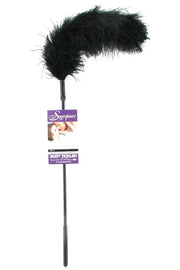 Ostrich Feather Body Tickler in Black