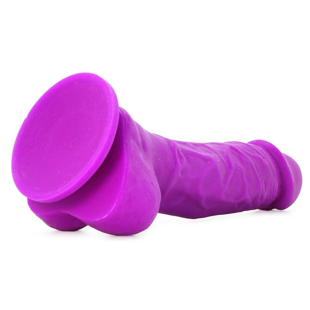 ColourSoft 5" Soft Silicone Dildo in Purple