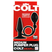 Colt Medium Silicone Pumper Plug in Black