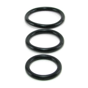 Silicone Support Cock Rings in Black