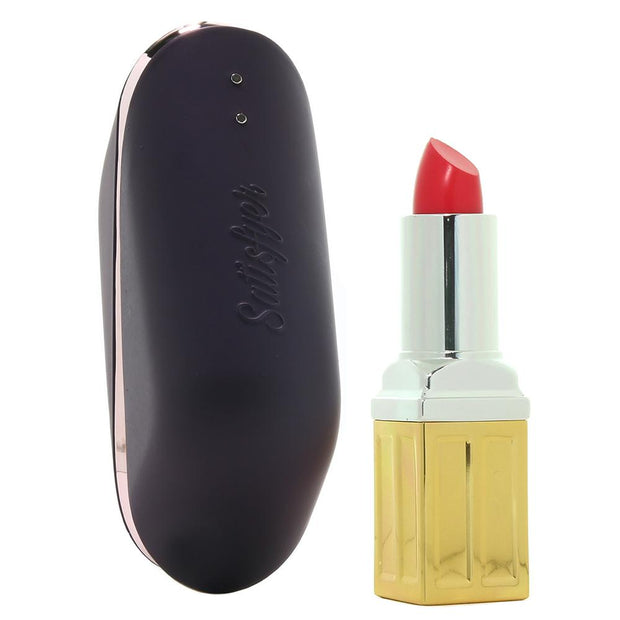 Satisfyer Pro Traveler Clitoral Suction Stimulator Purple size compare lipstick