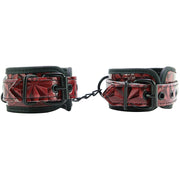 Ouch! Luxury Hand Cuffs in Burgundy