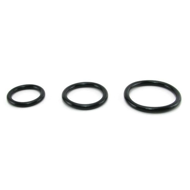 Silicone Support Cock Rings in Black