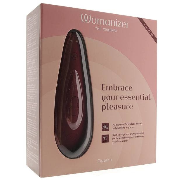 Womanizer Classic 2 Pleasure Air Stimulator in Bordeaux