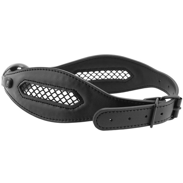 Sex & Mischief Fishnet Ball Gag Black