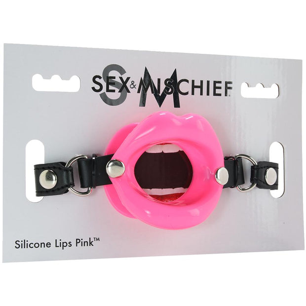 Silicone Lips Gag in Pink