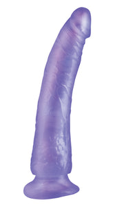 Basix Slim 7 Inch Dildo in Purple