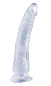 Basix Slim 7 Inch Dildo in Clear