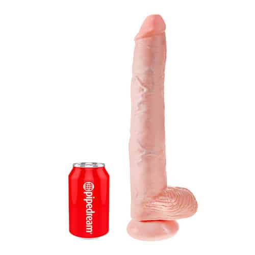 King Cock 14 Inch Cock with Balls in Flash