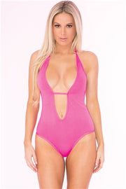 Pink Lipstick Shameless Seamless Teddy - Pink - M/L