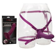 Me2 CalExotics Rumble Dildo Vibe Vibrating Strap On Harness Removable Attachment Purple