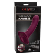 Me2 CalExotics Rumble Dildo Vibe Vibrating Strap On Harness Removable Attachment Purple