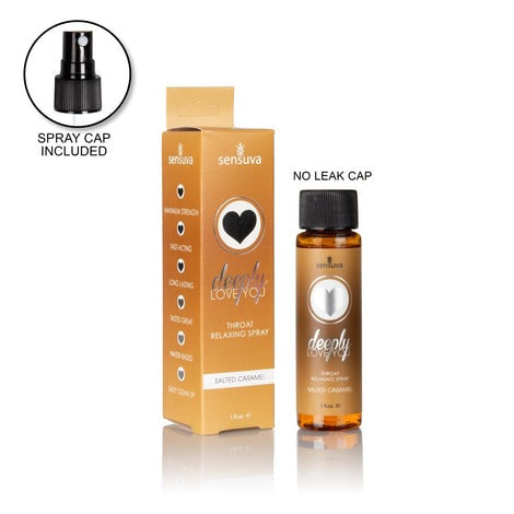 Deeply Love You Throat Relaxing Spray 1oz in Salted Caramel