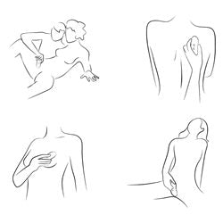 We-Vibe Touch X  Lay on Vibrator  Green Velvet